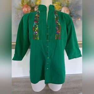 Mexican Embroidered Top